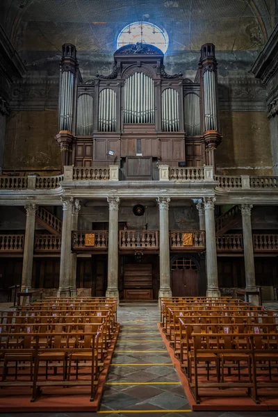 Dentro Hermosa Famosa Catedral Ciudad Castres Francia Las Guerras Religión — Foto de Stock