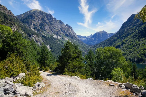 Národní Park Aiguestortes Jezero Sant Maurici Katalánsko Španělsko — Stock fotografie