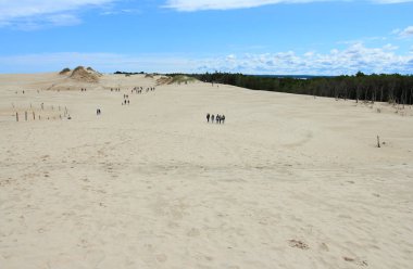 24 Haziran 2018: Leba, Slowinski Milli Parkı, Polonya kumulları turist