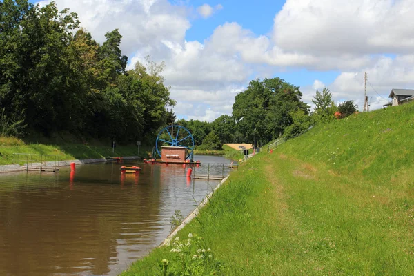 Elblag Canal Kanal Elblaski Poland Ramp Katy — Stock Photo, Image