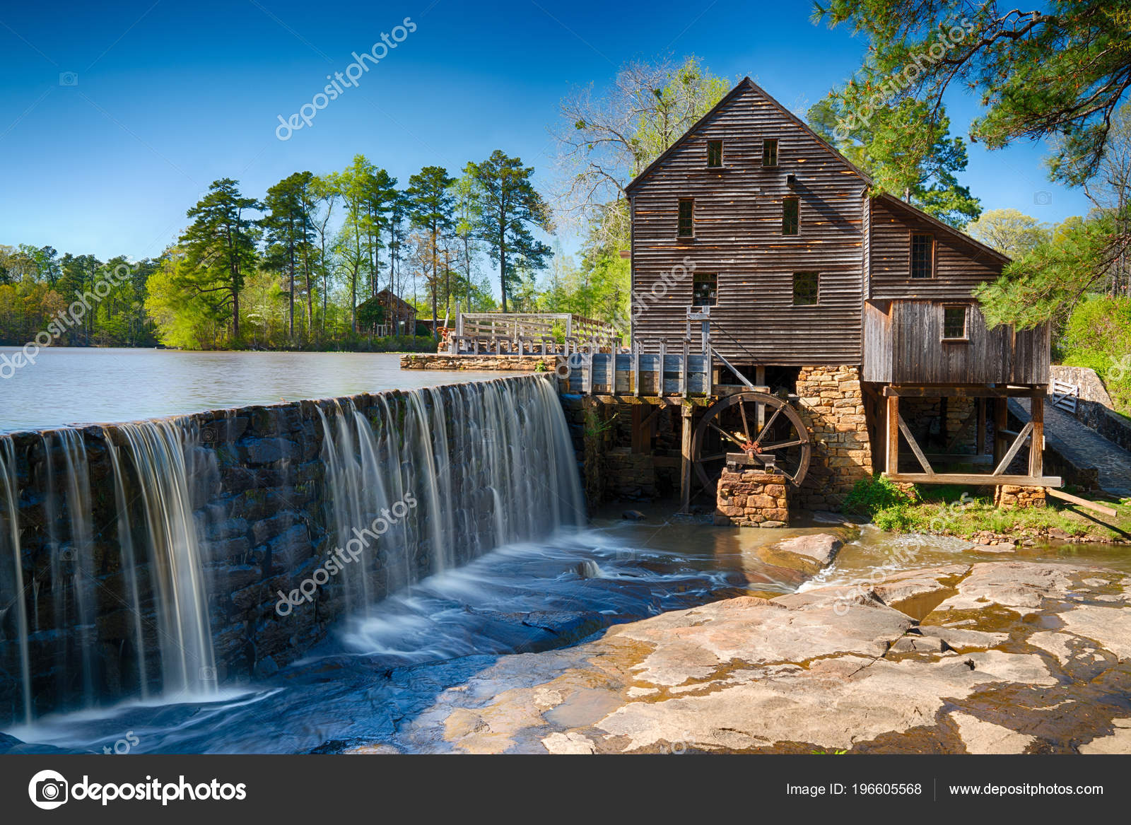 Moulin Eau Historique Yates Raleigh Caroline Nord