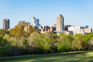 Raleigh, Nc - 17 Nisan 2018: Raleigh, North Carolina manzarası Dorothea Dix Park