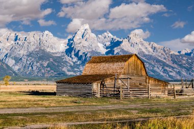 John Moulton ahır Grand Teton Milli Parkı, Wyoming Mormon satır boyunca