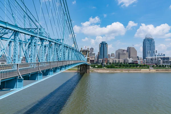 Cincinnati Červen 2018 Panorama Města Cincinnati Ohio Podél Řeky Ohio — Stock fotografie