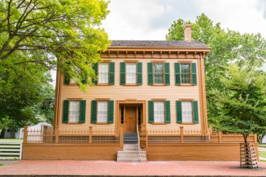 National Historic Site Springfield, Illinois içinde yer alan ana Başkan Abraham Lincoln olduğunu