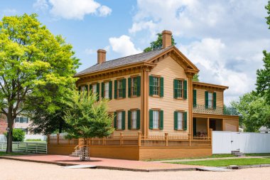 National Historic Site Springfield, Illinois içinde yer alan ana Başkan Abraham Lincoln olduğunu
