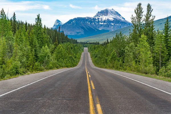 Ruta Canadá Parque Nacional Icefields Banff Alberta — Foto de Stock