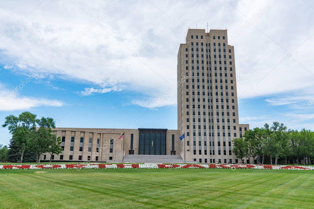 North Dakota Capital Building in Bismarck, ND