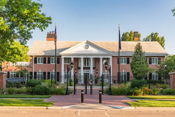 Lincoln Nebraska Juillet 2018 Manoir Gouverneur Nebraska Dans Bâtiment Capitale — Photo