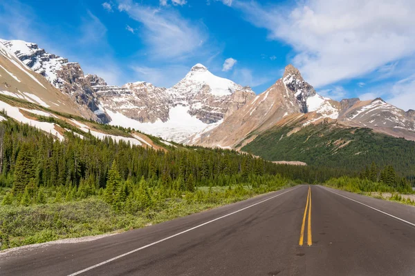 Ruta Canadá Parque Nacional Icefields Banff Alberta — Foto de Stock