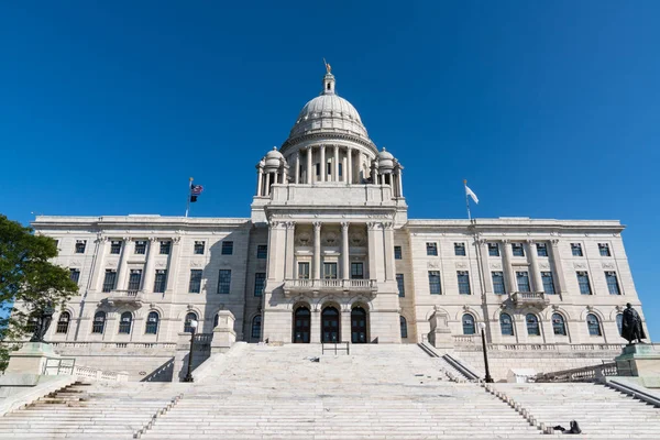 Fachada Del Edificio Del Capitolio Estatal Rhode Island Providence — Foto de Stock