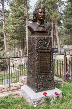 Grave of Wild Bill Hickok clipart