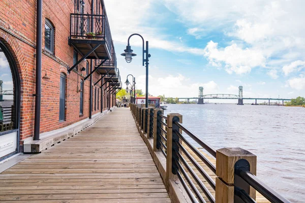 Wilmington, Carolina do Norte Riverwalk — Fotografia de Stock