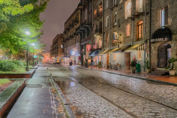 Nacht in der Altstadt von Savanne, Georgien — Stockfoto