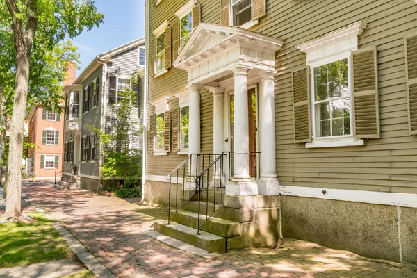 Casas históricas en Salem, Massachusetts — Foto de Stock