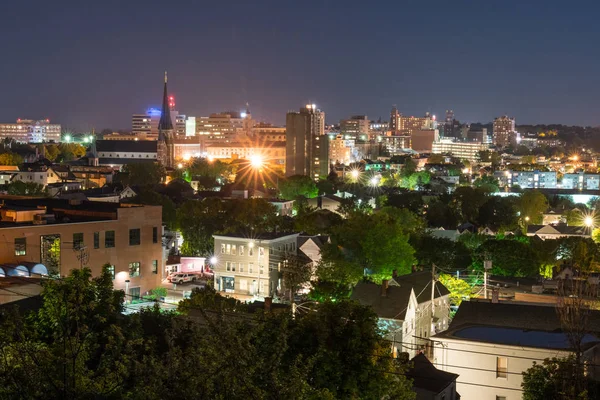 Portland, noční Skyline — Stock fotografie