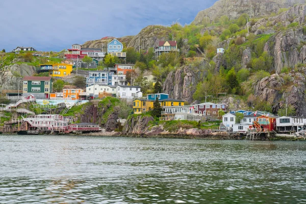 Colorful homes of St John's Newfoundland — Stock Photo, Image