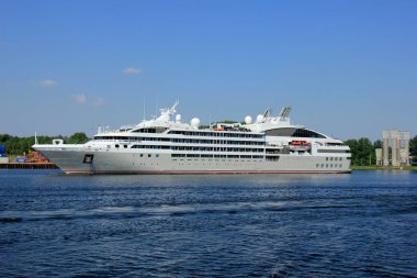 Velsen, Hollanda - Mayıs, 15 2018: Le Soleal sahibi ve Compagnie du Ponant tarafından işletilen