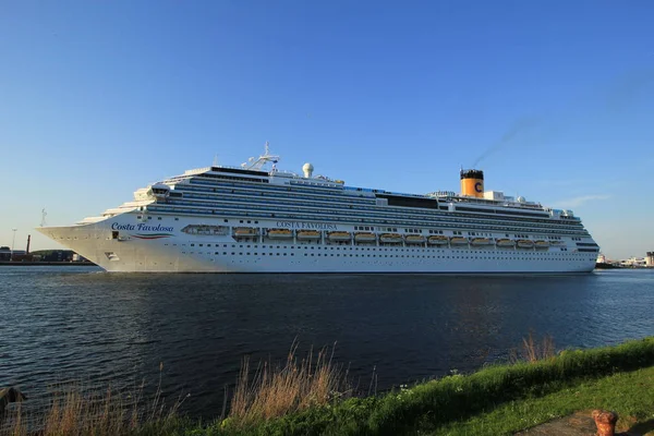 Velsen Nederland Mei 15E 2018 Costa Favolosa Zee Noorderkanaal Naar — Stockfoto