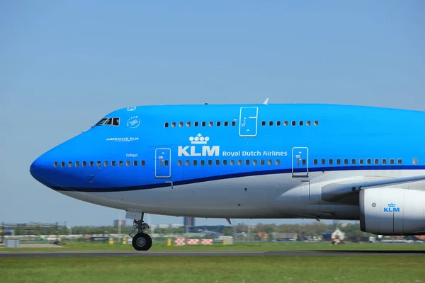 Amsterdã Países Baixos Maio 2018 Bft Klm Royal Dutch Airlines — Fotografia de Stock