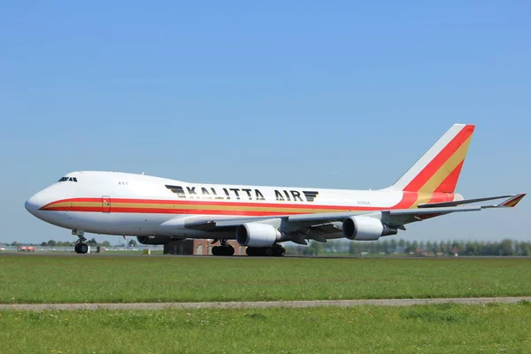 Amsterdã Holanda Maio 2018 N700Ck Kalitta Air Boeing 747 400F — Fotografia de Stock
