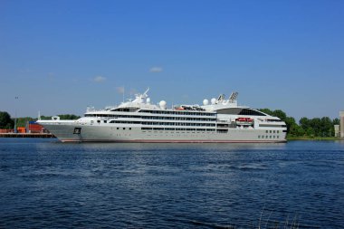 Velsen, Hollanda - Mayıs, 15 2018: Le Soleal sahibi ve Compagnie du Ponant tarafından işletilen