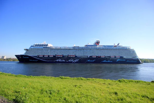 Velsen Nederländerna Maj 2018 Mein Schiff Tui Cruises North Sea — Stockfoto