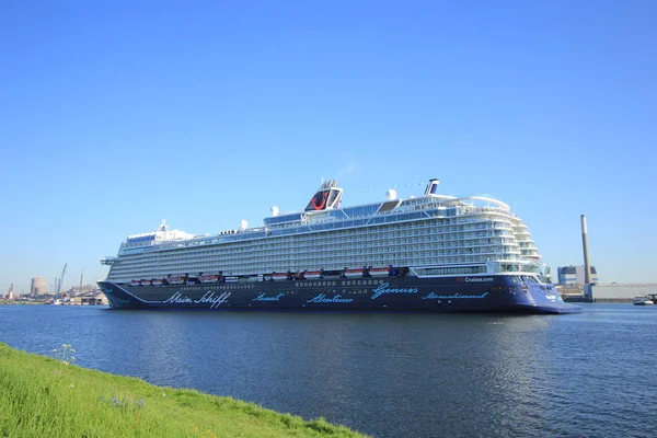 Velsen Paesi Bassi Maggio 2018 Mein Schiff Tui Cruises North — Foto Stock