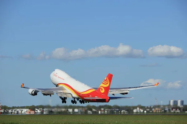 Amsterdam Mai 2018 Décollage Boeing 747 400F Piste Polderbaan Suparna — Photo