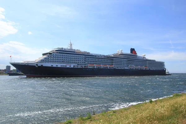 Ijmuiden Nederland Juni 2017 Koningin Victoria Cunard Zee Noorderkanaal Naar — Stockfoto