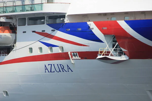 Velsen Países Bajos Mayo 2018 Azura Cruises North Sea Canal — Foto de Stock