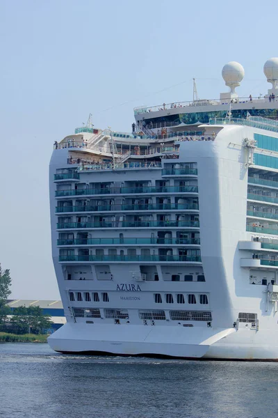 Velsen Hollanda Mayıs 2018 Azura Cruises Kuzey Deniz Kanal Amsterdam — Stok fotoğraf