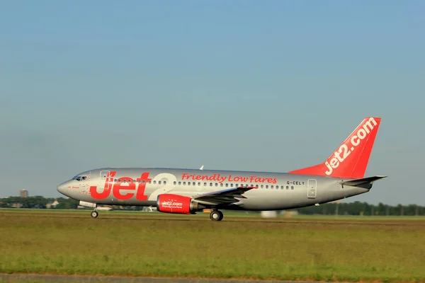 Amsterdam Nederland Juni 2017 Cely Jet2 Boeing 737 300 Opstijgen — Stockfoto