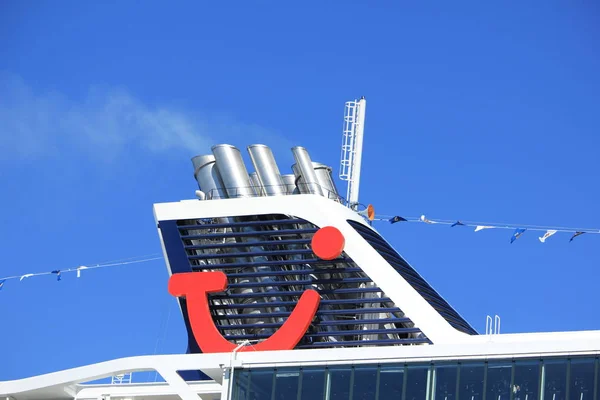 Velsen Nederland Mei 2018 Mein Schiff Tui Cruises Noordzeekanaal Maiden — Stockfoto