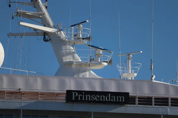 Ijmuiden Nizozemsko Června 2018 Prinsendam Provozované Holland America Line Detail — Stock fotografie