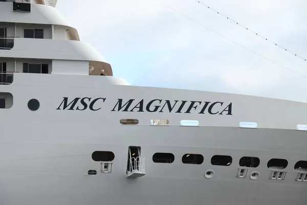 Velsen Países Bajos Julio 2018 Msc Magnifica Canal Del Mar — Foto de Stock