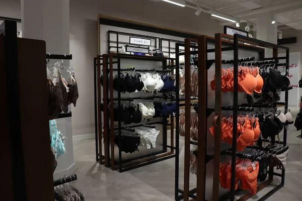 stock image Haarlem, the Netherlands - July 8th 2018: Lingerie section in a luxurious department store