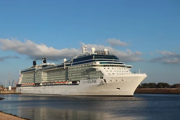 Ijmuiden Holandia Lipca 2018 Gwiazdy Eclipse Obsługiwany Przez Celebrity Cruises — Zdjęcie stockowe