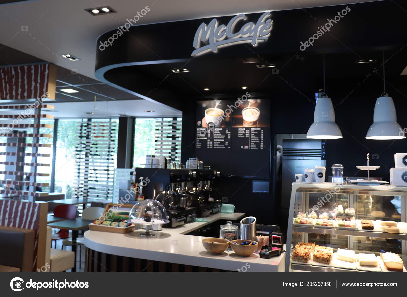 Amsterdam Niederlande Juli 2018 Mccafe Kaffee Zahler Einem