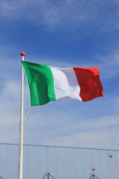 Italienska Flaggan Rött Vitt Och Grönt — Stockfoto