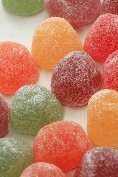 Şekerli Meyve Şekeri Farklı Şekil Renk Boyutlarda — Stok fotoğraf