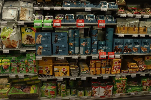 Haarlem Pays Bas Juillet 2018 Produits Alimentaires Pour Chiens Dans — Photo