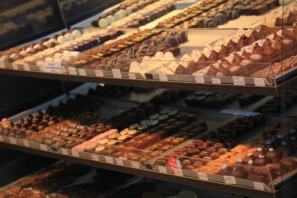 Driehuis Nederland Oktober 2018 Luxe Chocolade Tentoongesteld Een Banketbakker Winkel — Stockfoto