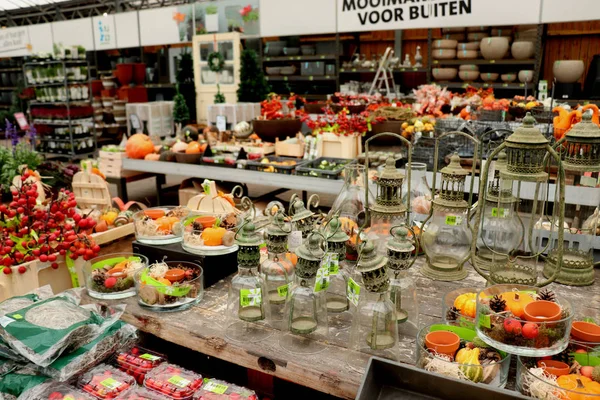 Cruquius Nederland Oktober 2018 Herfst Decoratie Een Winkel Display Tekst — Stockfoto