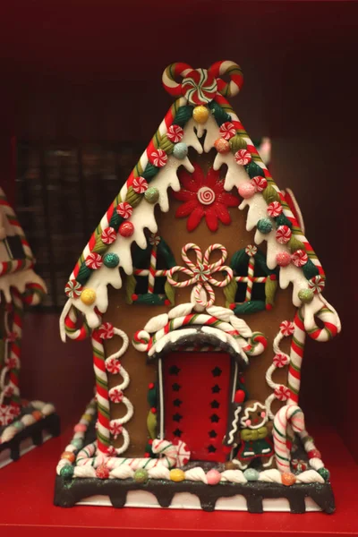 Aalsmeer Ολλανδία Νοεμβρίου 2018 Μελόψωμο Σπίτι Διακοσμήσεις Χριστουγέννων Ένα Κατάστημα — Φωτογραφία Αρχείου