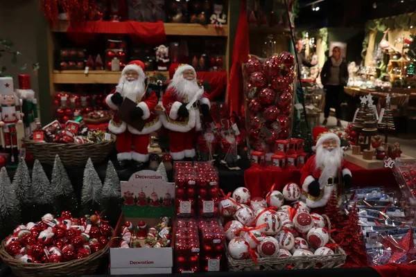 Cruquius Ολλανδία Οκτώβριος 2018 Χριστουγεννιάτικα Διακοσμητικά Λευκό Και Κόκκινο Ένα — Φωτογραφία Αρχείου