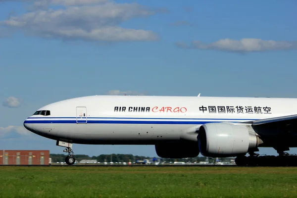 Amsterdam Holandia 2018 Maja 2098 Air China Cargo Boeing 777F — Zdjęcie stockowe