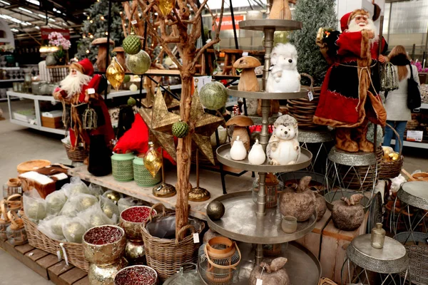 Aalsmeer Netherlands November 7Th 2018 Christmas Decorations Interior Decoration Shop — Stock Photo, Image