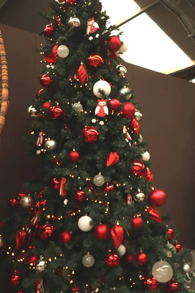 Aalsmeer Nederland November 2018 Versierd Kerstboom Een Interieur Winkel — Stockfoto