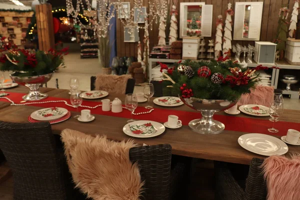 Aalsmeer Holanda Novembro 2018 Decorações Natal Uma Loja Decoração Interiores — Fotografia de Stock